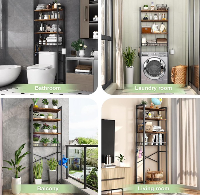 Over-The-Toilet Storage Rack - Image 4